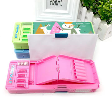 Multi-functional foldable stationery kit pencil case box